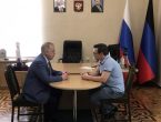 В университете прошла рабочая встреча ректора, профессора Г.А. Игнатенко с Министром здравоохранения ДНР Д.А. Гарцевым
